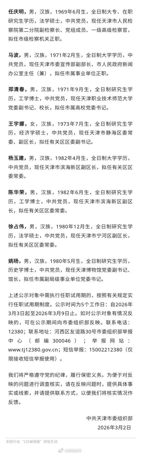 滨海论坛大话滨海干部公示