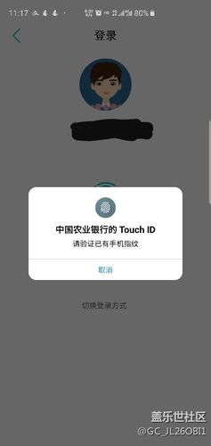 银行app指纹登录不了