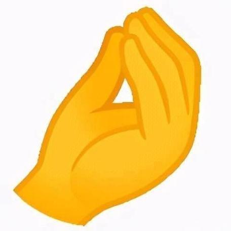 手势比划大小的表情包