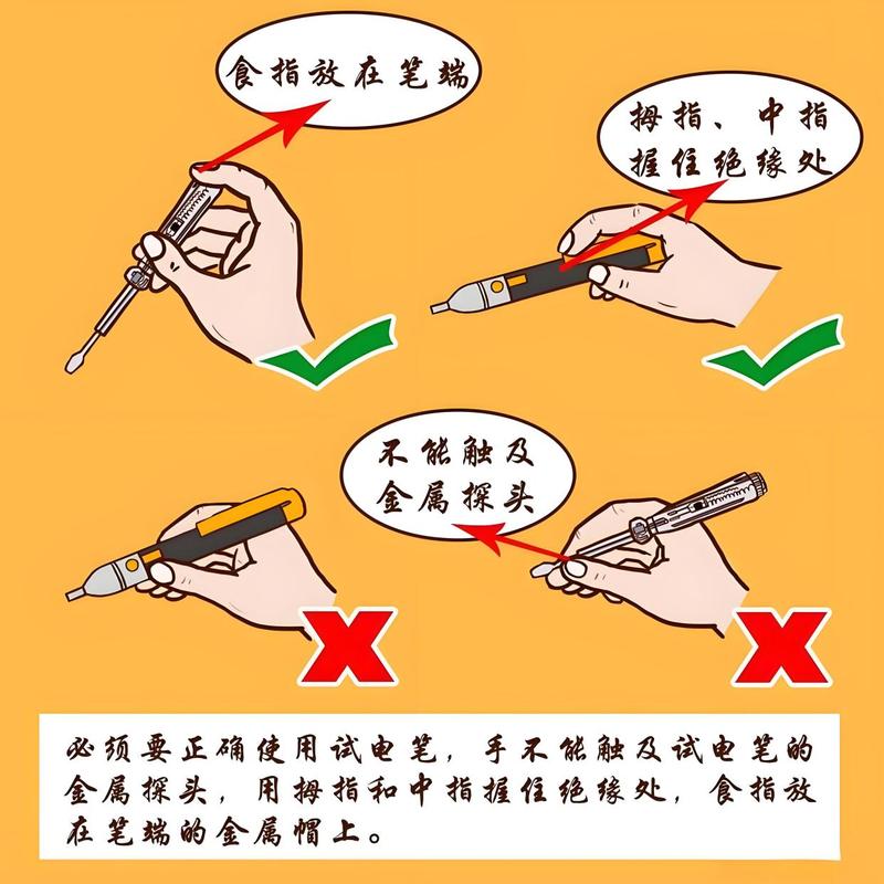 电笔的正确使用方法