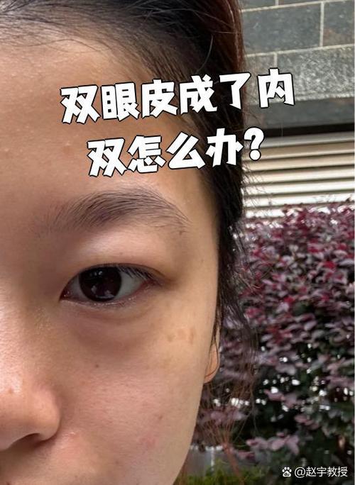 为啥子睡一觉右眼变成了内双