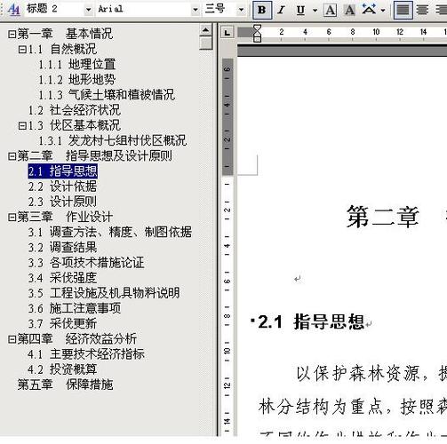 word大纲目录