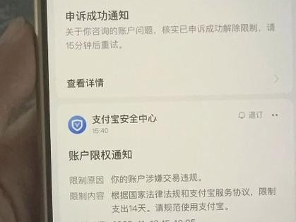 支付宝交易违规被限制怎么办