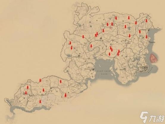 荒野大镖客2恐龙位置图