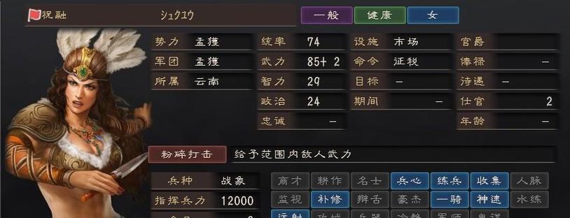 三国志12武将数据