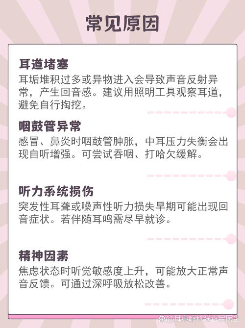耳朵听声音有回音