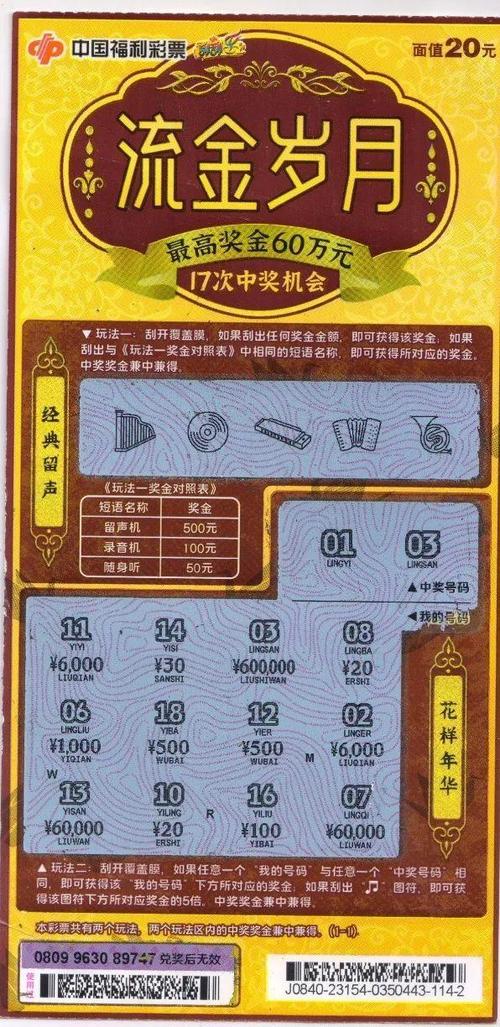 刮刮乐大奖概率