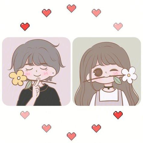 卡通头像情侣头像