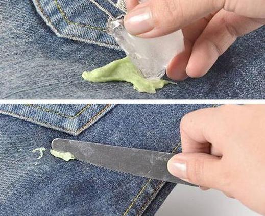 粘在衣服上的泡泡糖怎么弄掉