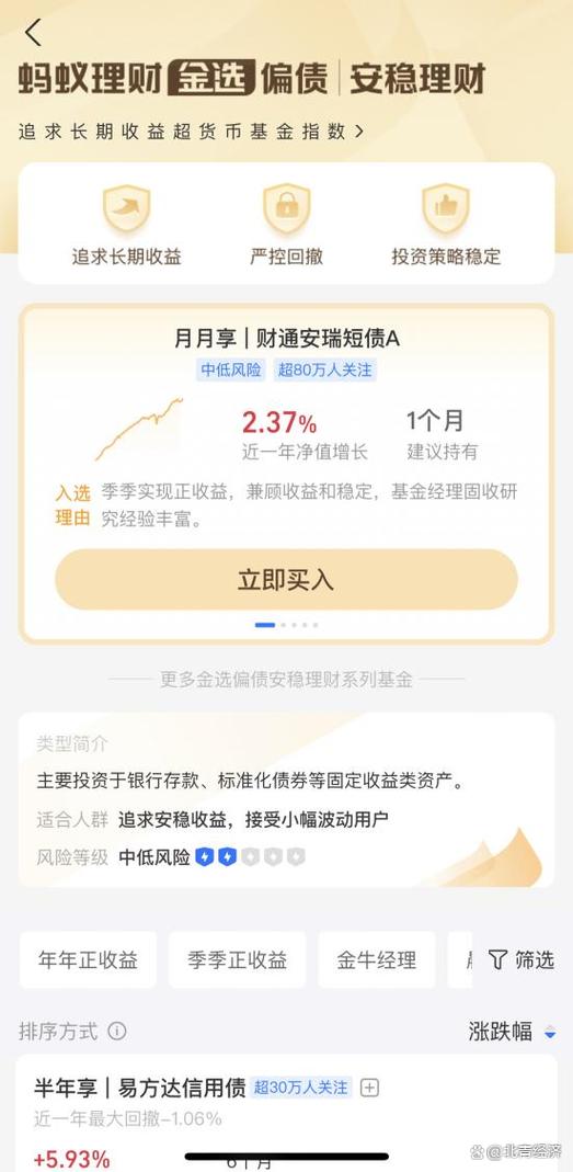 支付宝哪个稳健理财好