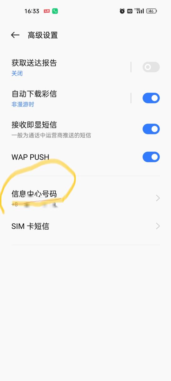 苹果机的短信中心码在哪里设置截图2