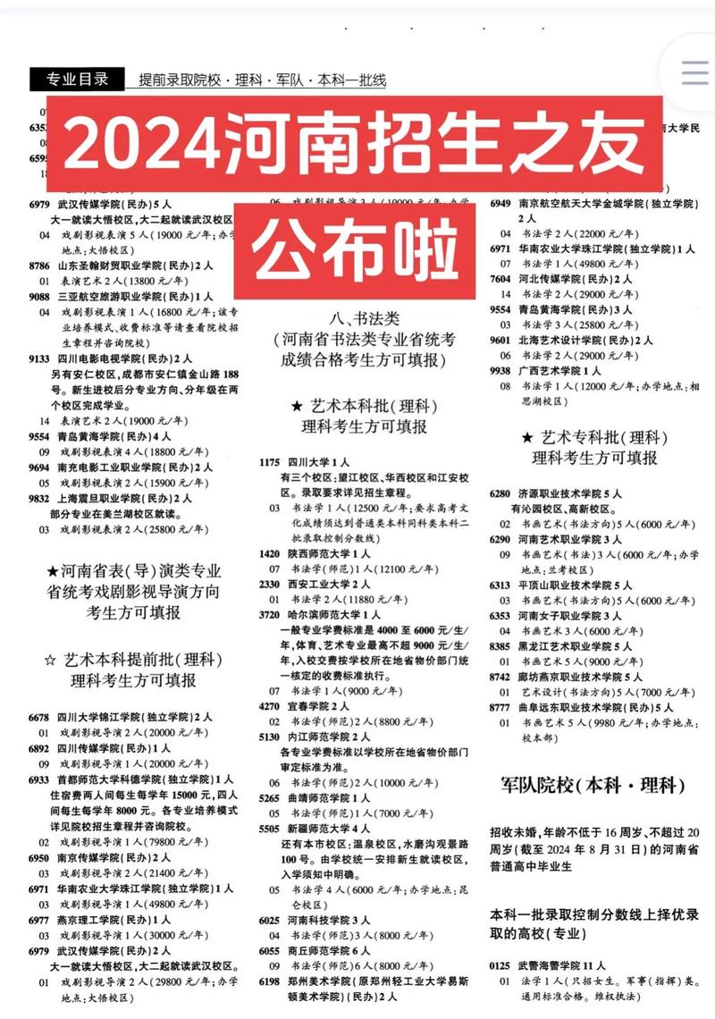 河南招生之友2024年最新版答案