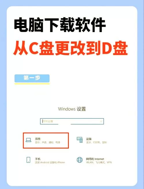 怎么把默认c盘改成d盘