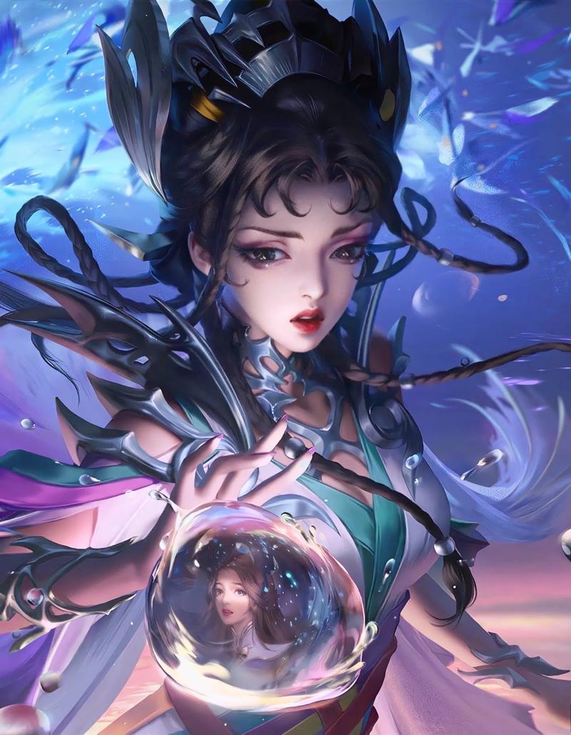 芈月白晶晶皮肤大招