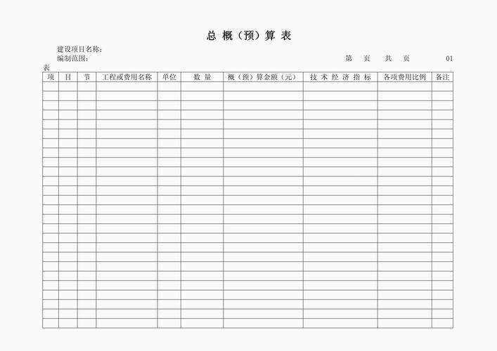 复杂表格模板大全图