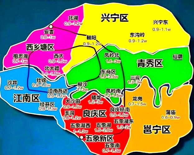 南宁市区地图